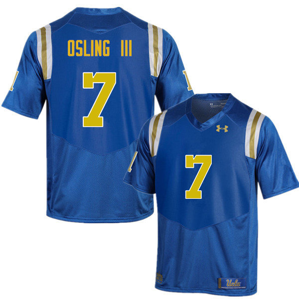 Men #7 Mo Osling III UCLA Bruins Under Armour College Football Jerseys Sale-Blue